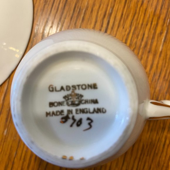 Vintage Gladstone Numbered Bone China Cup and Saucer - Picture 12 of 14